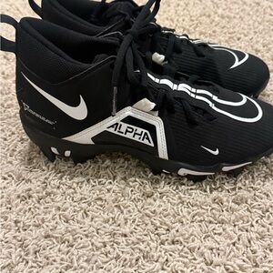 Nike Alpha Kids Black and White cleats